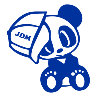 JDM Hat Panda Decal (Blue)